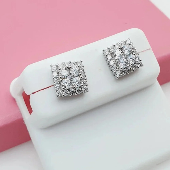 925 Sterling Silver Cubic Zirconia Earrings, U19254549 - Picture 10 of 11